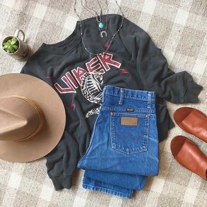 Vintage Wrangler High Waist Jean Straight Leg W 30 31